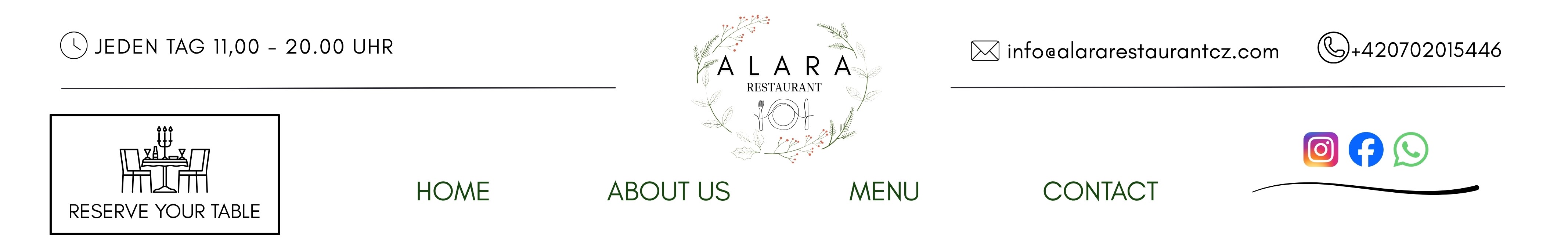 Alara Restaurant Header